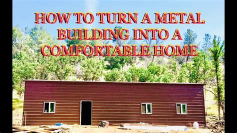 converting a metal shop into a house|how to turn metal building into house.